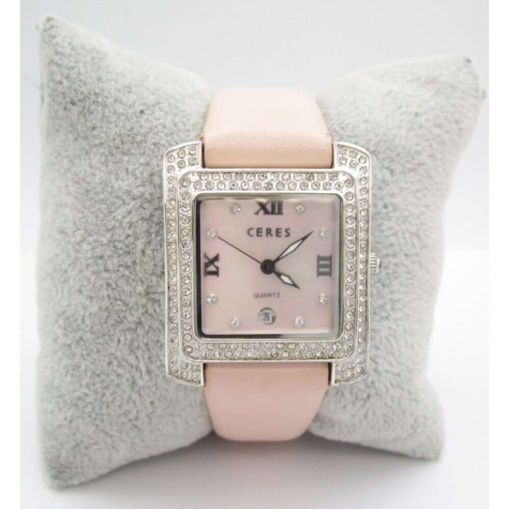 Women Ceres New York Quartz WR Analog 28mm Tank Watch (I44) "New‎ Battery"